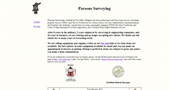 Desktop Screenshot of parsons-surveying.com