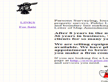 Tablet Screenshot of parsons-surveying.com